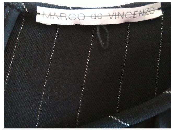 Autre Marque MARCO de VINCENZO Wollkleid Schwarz - Ansicht 3