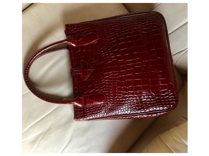 Longchamp SACO de couro de bezerro CROCO HIT - vista 3