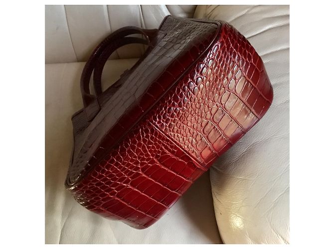 Longchamp SACO de couro de bezerro CROCO HIT - vista 4
