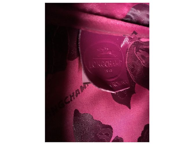 Roseau Longchamp BOLSO FUSCHIA DE PIEL EN FORMA DE CROCO - vista 7