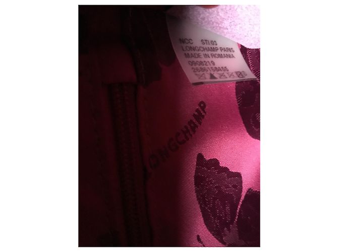 Roseau Longchamp BOLSO FUSCHIA DE PIEL EN FORMA DE CROCO - vista 8