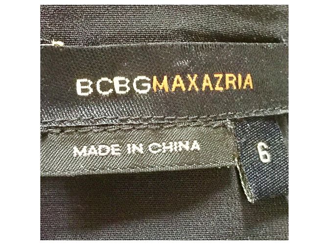 Bcbg Max Azria Kleid aus Leinenmix mit Spitze Schwarz - Ansicht 11