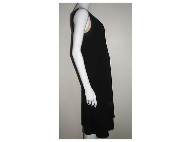Bcbg Max Azria Kleid aus Leinenmix mit Spitze Schwarz - Ansicht 6