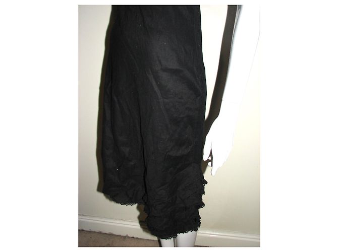 Bcbg Max Azria Kleid aus Leinenmix mit Spitze Schwarz - Ansicht 8