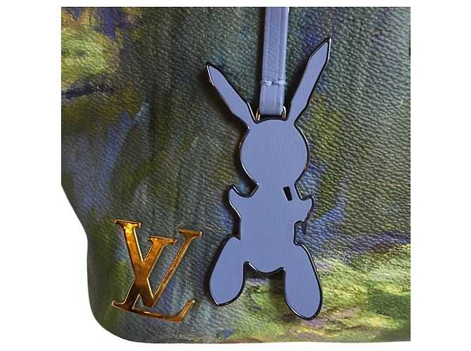Louis Vuitton Masters-Sammlung Neverfull Monet Mehrfarben Golden Hellblau - Ansicht 2