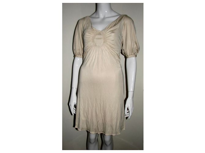 Temperley London Seidenkleid gold creme Golden Roh - Ansicht 2