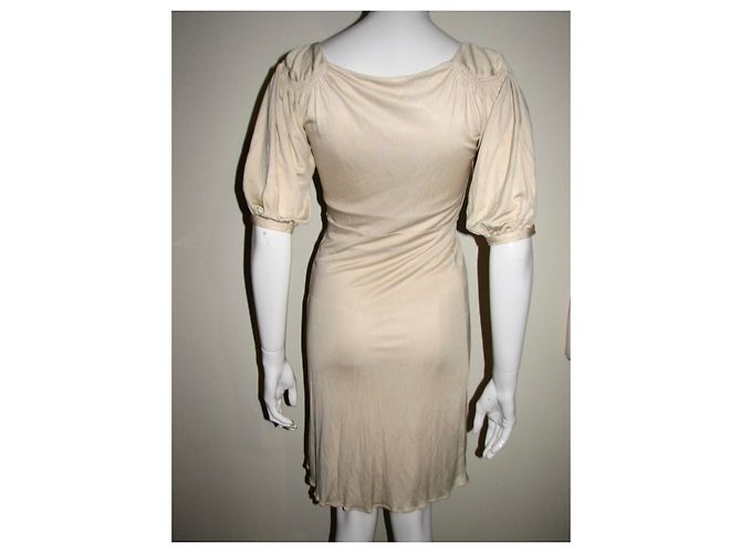 Temperley London Seidenkleid gold creme Golden Roh - Ansicht 5