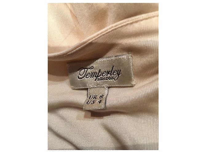 Temperley London Seidenkleid gold creme Golden Roh - Ansicht 8