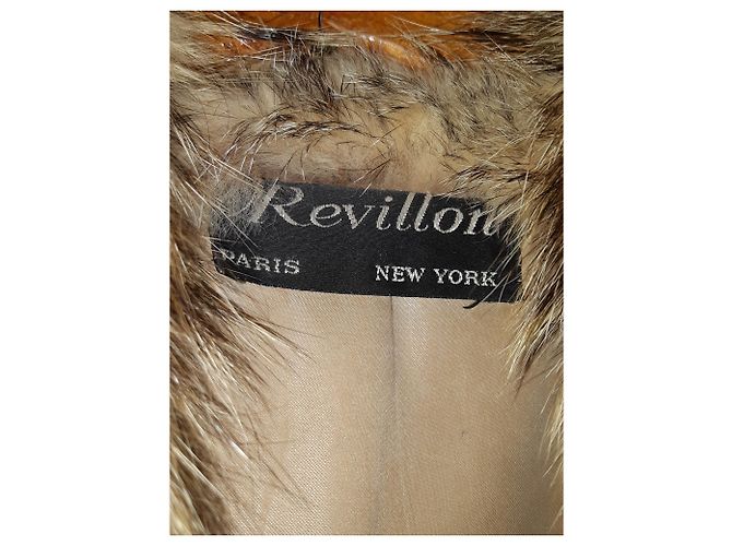 Abrigo de lince 3/4 Revillon Beige Crema Caramelo - vista 3