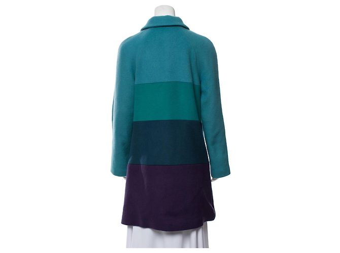 Marc Jacobs Cappotto in lana a righe - vista 2