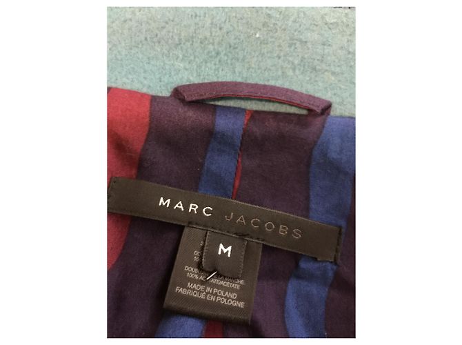 Marc Jacobs Cappotto in lana a righe - vista 3