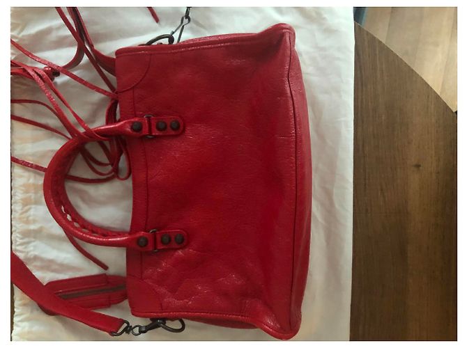 Balenciaga City Bag Classic rouge TANGO Rosso - vista 2