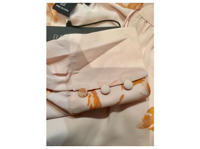 Rachel Zoe Tunika Bluse Pfirsich Polyester Angeln - Ansicht 7