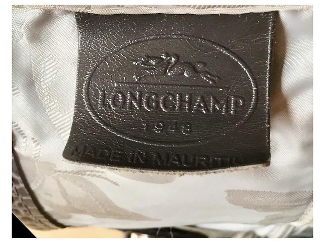 Roseau Longchamp GRAUER BEUTEL. CROCO STRIKE Kalbsleder - Ansicht 8