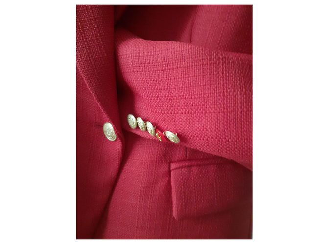Alexandra Neel Estilo blazer Balmain Roja - vista 10