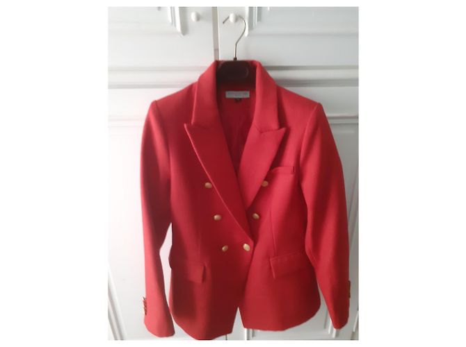 Alexandra Neel Estilo blazer Balmain Roja - vista 4