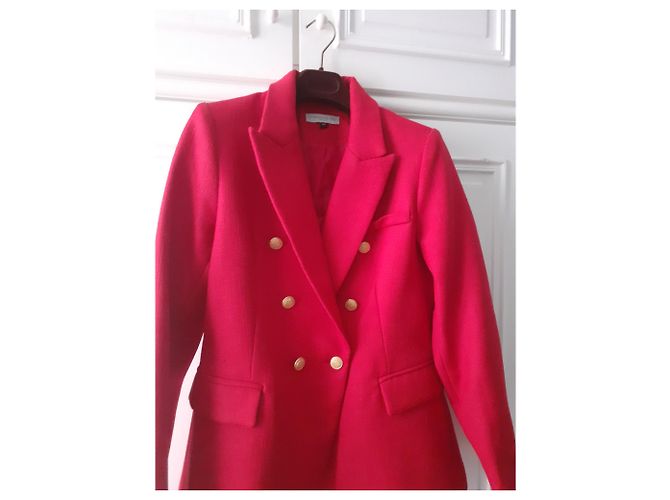 Alexandra Neel Estilo blazer Balmain Roja - vista 6