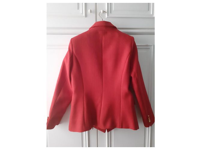 Alexandra Neel Estilo blazer Balmain Roja - vista 8