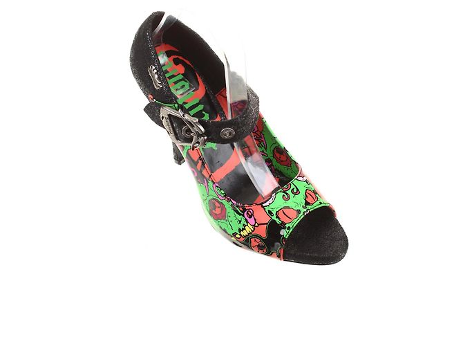 Galliano Absatzschuhe Mehrfarbig Kunstleder Größe 41 - Ansicht 2