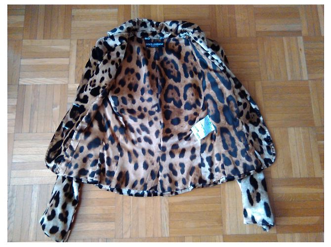 Chaqueta con estampado de leopardo de DOLCE & GABBANA - vista 4