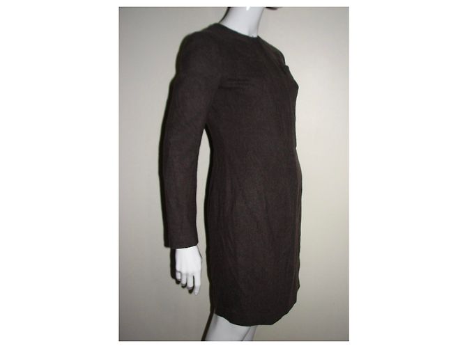 Jil Sander Wollmischkleid in Braun - Ansicht 2
