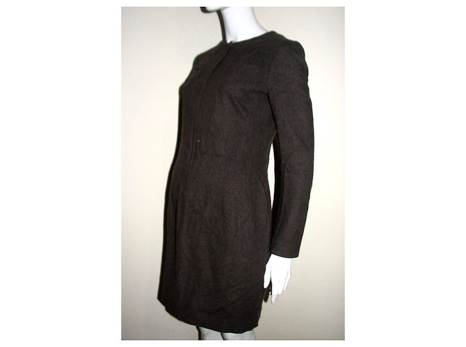 Jil Sander Wollmischkleid in Braun - Ansicht 3