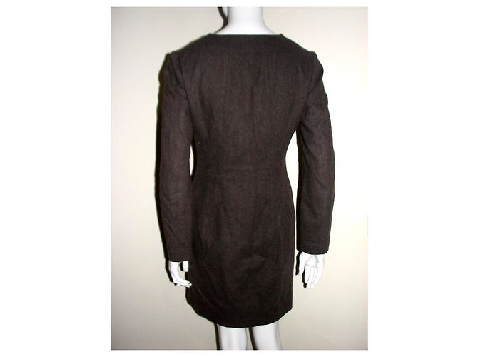 Jil Sander Wollmischkleid in Braun - Ansicht 4