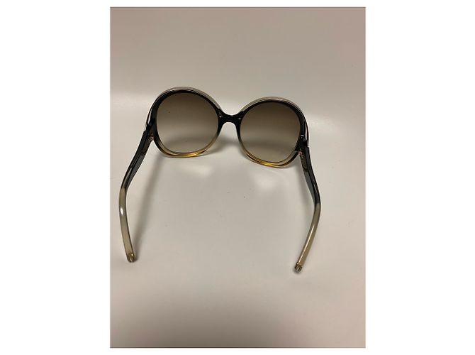 Gafas de sol Chloé marrón claro plástico - vista 3