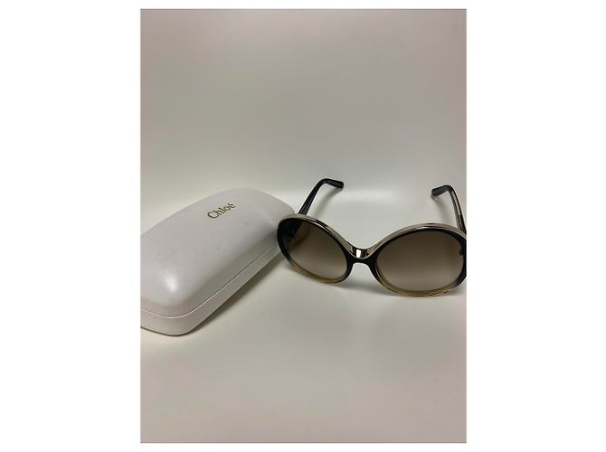 Gafas de sol Chloé marrón claro plástico - vista 4