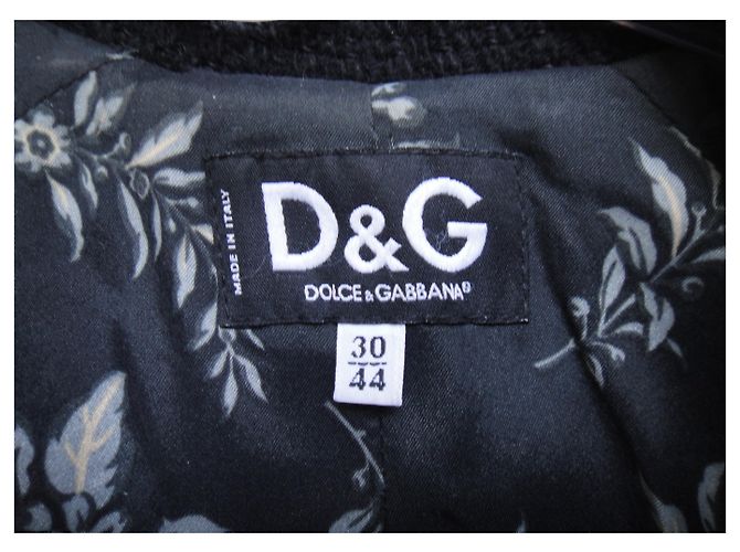Abrigo Dolce & Gabbana 40 Negro - vista 2