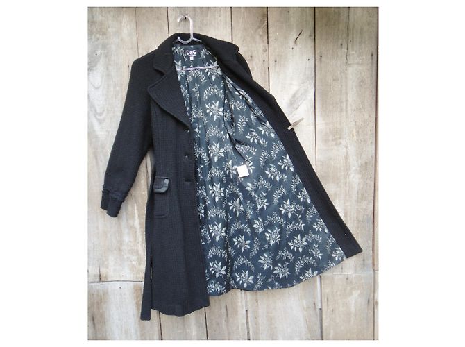 Abrigo Dolce & Gabbana 40 Negro - vista 6