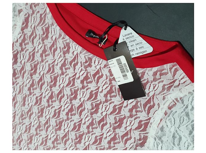 Byblos Kleid rot mit weißer Spitze - Ansicht 2