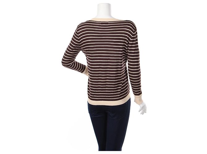 Day Birger & Mikkelsen Strickjacke Braun Beige Baumwolle Wolle - Ansicht 2