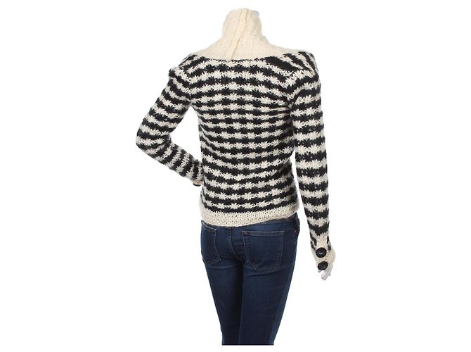 Suéter By Malene Birger Blanco y Negro de Mohair - vista 2
