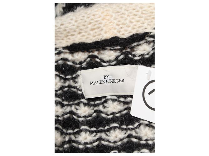 Suéter By Malene Birger Blanco y Negro de Mohair - vista 3