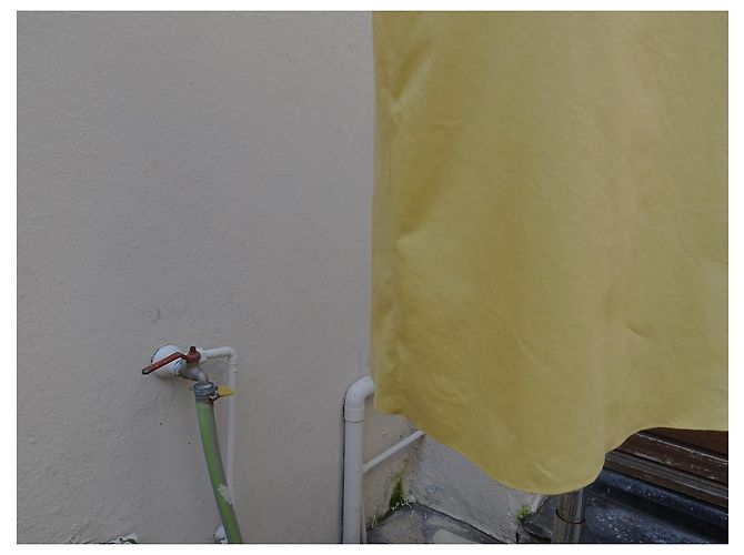 Prada trägerloses Kleid gelb aus Baumwolle - Ansicht 8