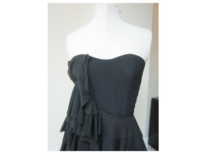 Acne Studios Rüschenkorsettkleid Schwarz - Ansicht 2