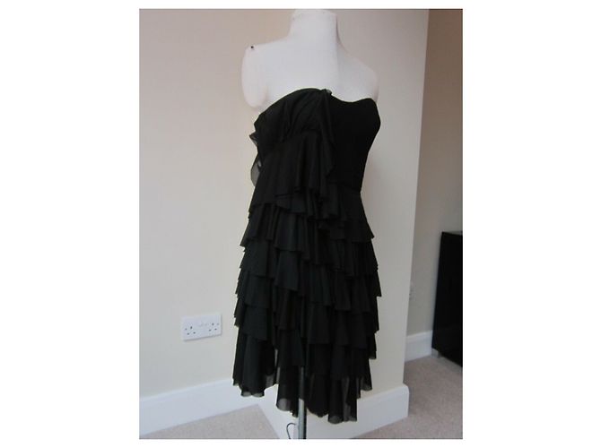 Acne Studios Rüschenkorsettkleid Schwarz - Ansicht 3