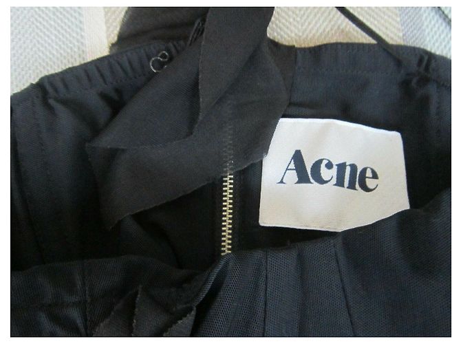 Acne Studios Rüschenkorsettkleid Schwarz - Ansicht 7