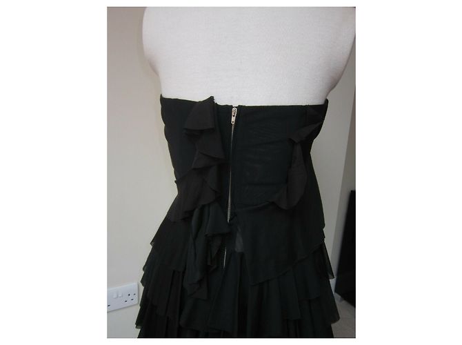 Acne Studios Rüschenkorsettkleid Schwarz - Ansicht 8