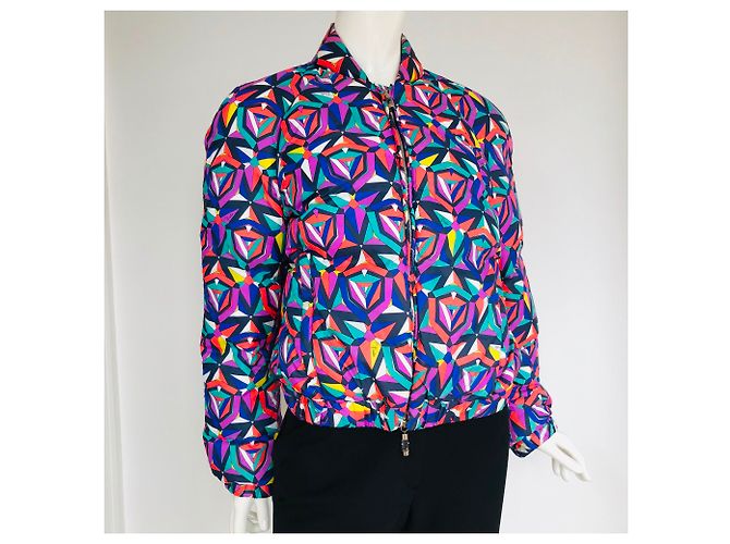 Emilio Pucci Nylon Down Jacket Multi Color Multiple colors - view 2