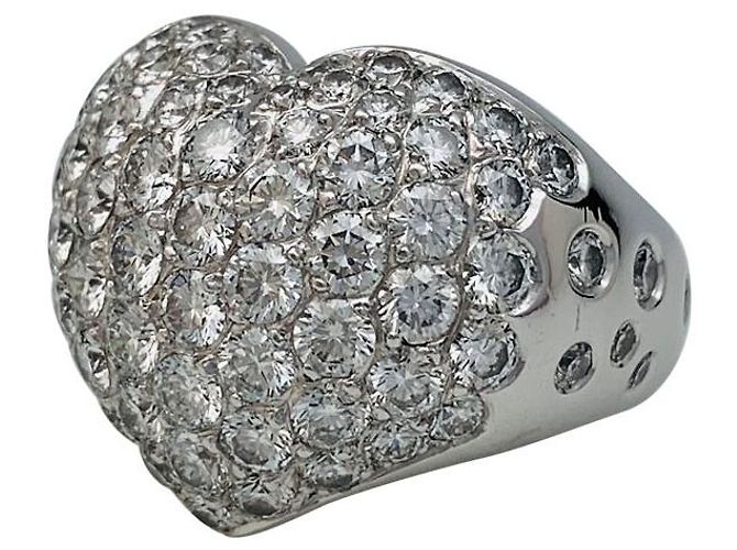 Anello a cuore Repossi in oro bianco, Diamants. - vista 2