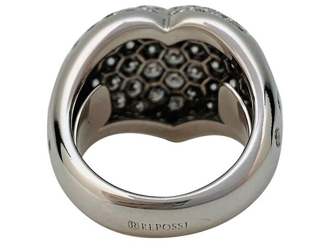 Anello a cuore Repossi in oro bianco, Diamants. - vista 4