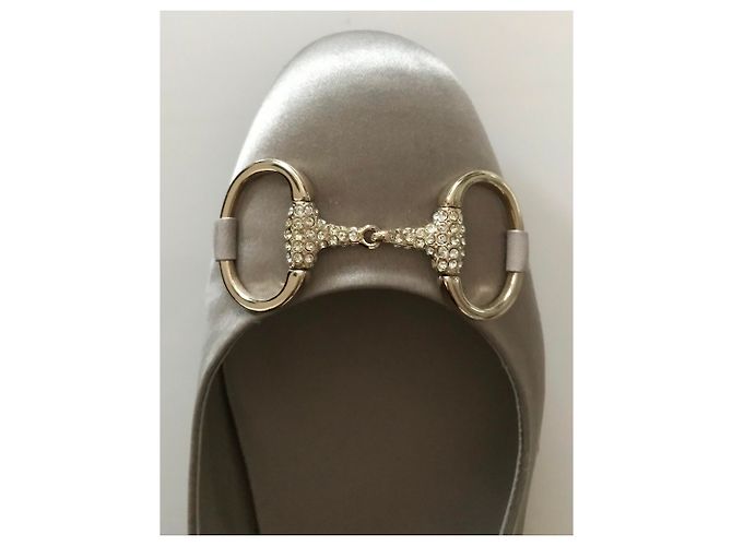 Gucci Ballerinas aus Satin grau - Ansicht 4