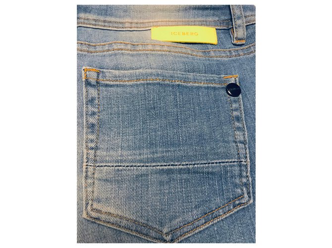Vaqueros slim Iceberg azul claro algodón - vista 5