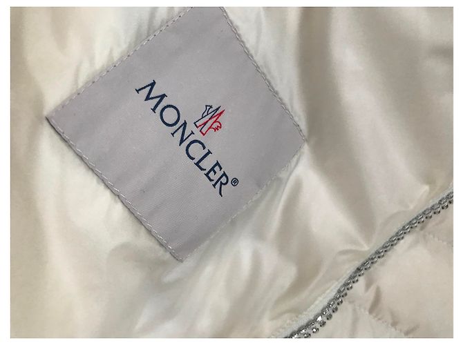 Chaqueta acolchada Moncler nylon color eggshell Blanco roto - vista 6
