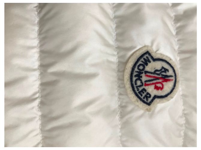 Chaqueta acolchada Moncler nylon color eggshell Blanco roto - vista 7