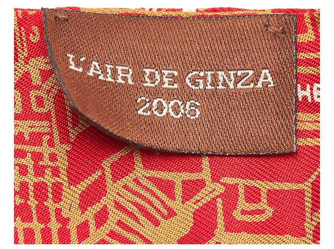 Hermès Hermes Roter Laire de Ginza Twilly Seidenschal Mehrfarben - Ansicht 4