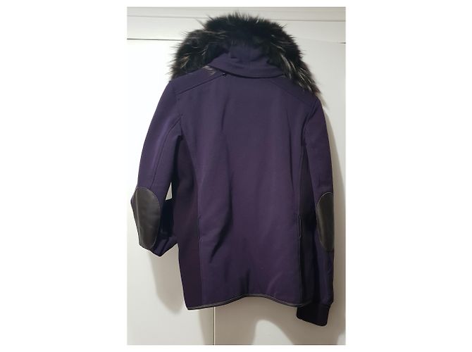 Chaqueta Prada Morada con Detalles de Cuero Púrpura - vista 2