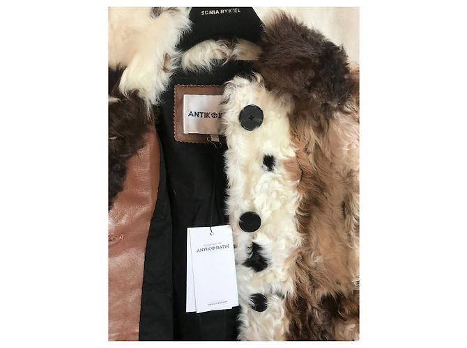 Antik Batik Modell Sheela "Kuh" Pelzjacke Mehrfarben - Ansicht 5